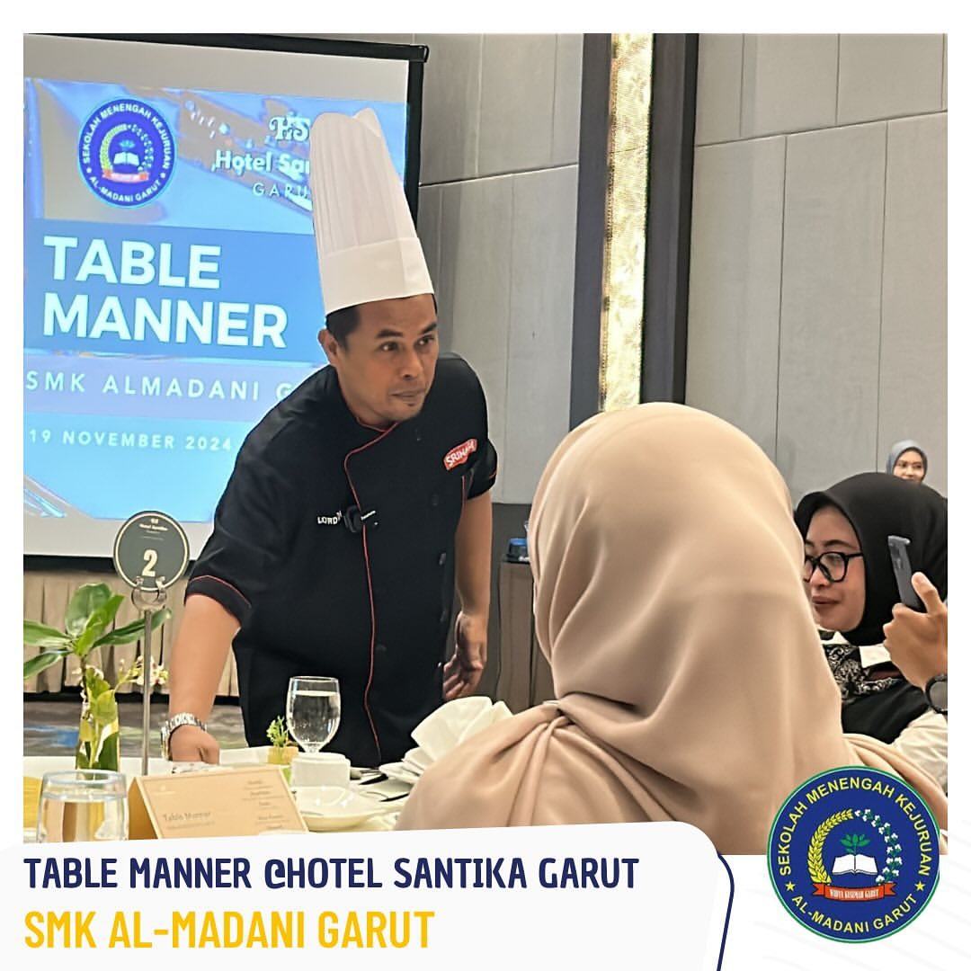 Table Manner Hotel Santika With Chef Adi MCI